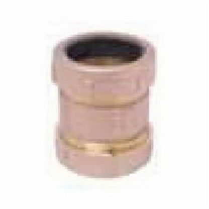 Short Compression Coupling, 1/2 x 3/4 in, IPS x Slip Joint, Brass