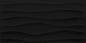Multitude Domino Black Rectangle, Wave 12X24 Textured