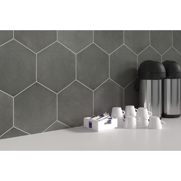BAUHAUS HEX GRAY 9X11