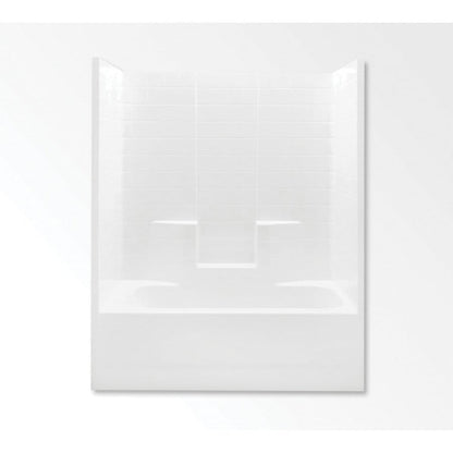 Everyday 1-Piece Tub & Shower, 72 x 60 in, Right Hand Drain, White