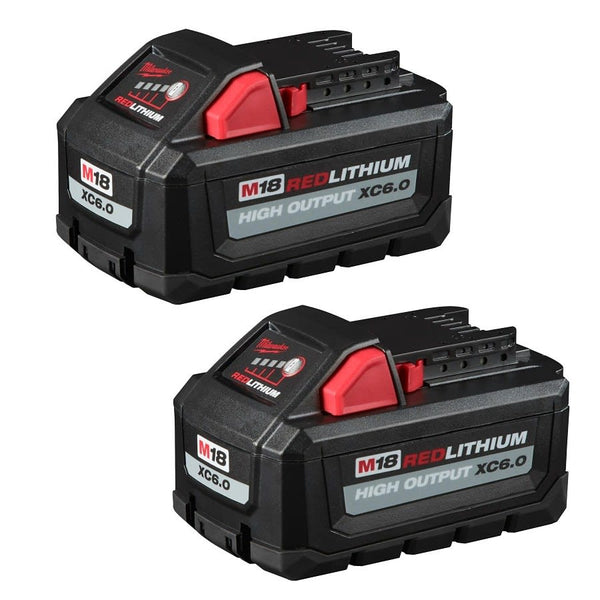 M18™ HIGH OUTPUT™ Cordless Battery Pack, 6 Ah REDLITHIUM™ Battery, 18 VDC Charge