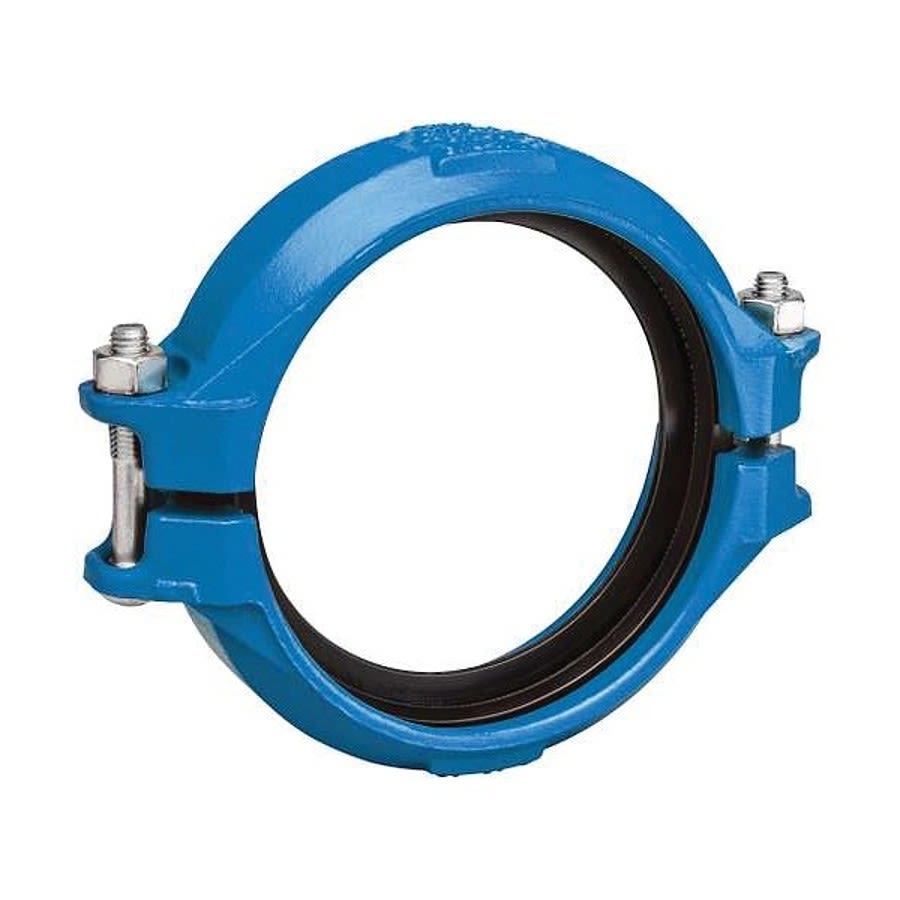 Transition Coupling, 8 in, Groove, Ductile Iron, Enamel Painted