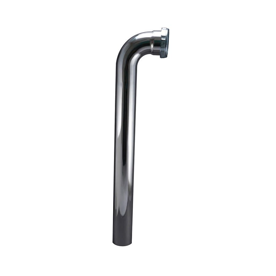 Tubular Waste Arm, 1-1/2 in, Tube x Slip Joint, 17 ga, Chrome