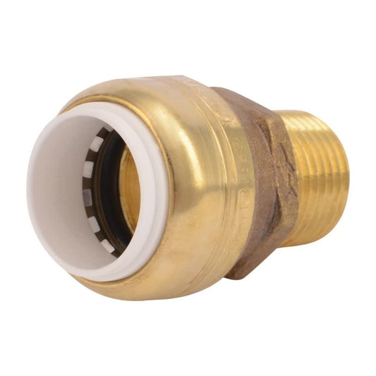 Adapter, 1/2 in, PVC x MNPT, Brass