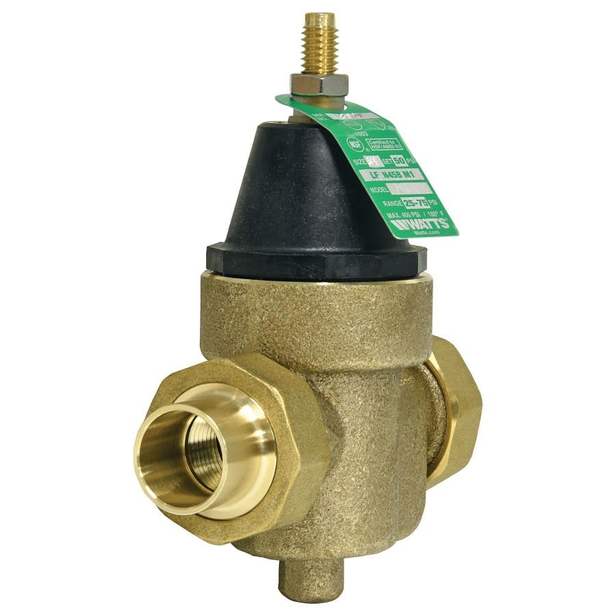 Pressure Reducing Valve, 3/4 in, Union C, Bronze