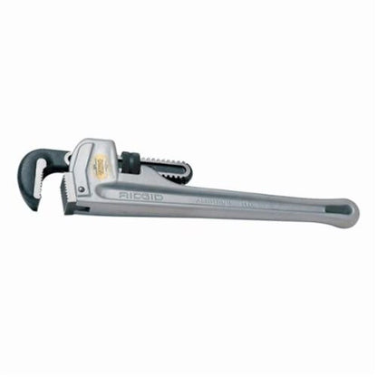 Straight Pipe Wrench, 5 in, Floating Forged Hook Jaw, Aluminum Handle