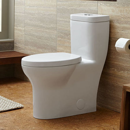 Lyndon Dual Flush One Piece Elongated Toilet with EverClean - Seat Included