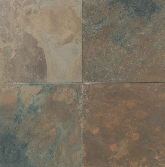 Slate California Gold Square, Natural Cleft 12X12