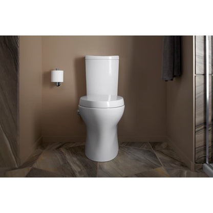 Purefresh Elongated Closed Front Toilet Seat with Purefresh Air Filtering, Night Light, and Quiet-Close Technology