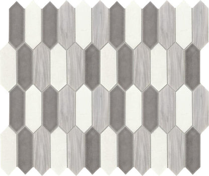 Fonte Nautical Grey Blend Picket, Straight Edge 2X6 Mix