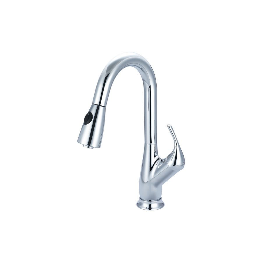 Legacy Kitchen Faucet, Deck Mount, ADA, 1 Lever Handle, 1 or 3-Hole, Polished Chrome