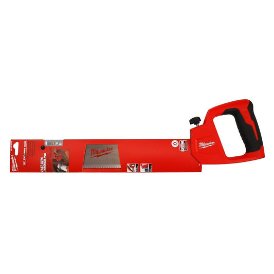 Fast Cut Hand Saw, 18 in L Metal Blade, Rubber Handle