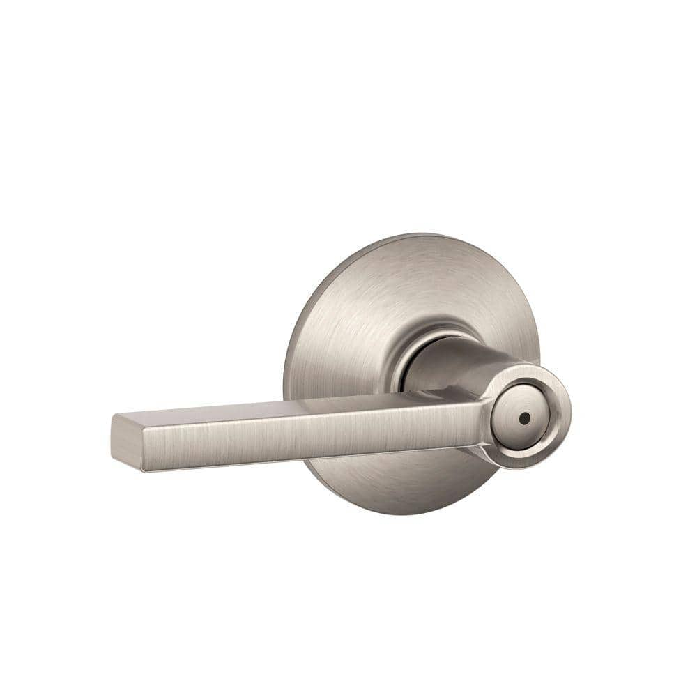 Latitude Satin Nickel Privacy Bed/Bath Door Handle