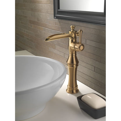 Cassidy Single Hole Waterfall Bathroom Vessel Faucet  - Includes Lifetime Warranty - Less Drain Assembly