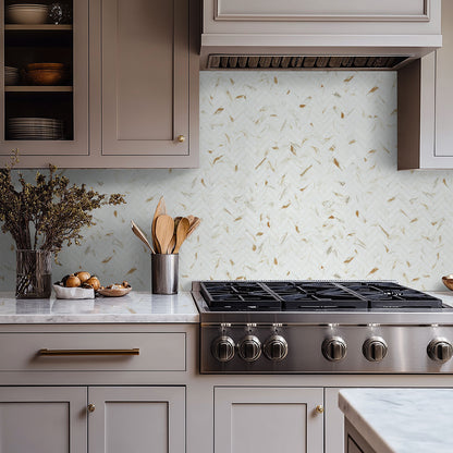 Calacatta Gold Matte Herringbone
