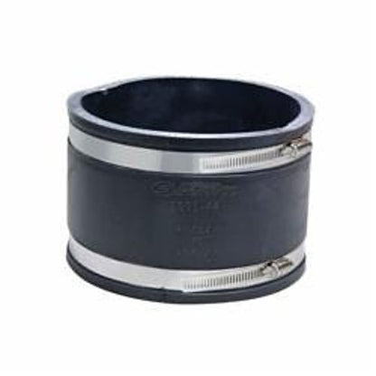 Transition Coupling, 4 in, West Coast Clay x West Coast Clay, Flexible PVC