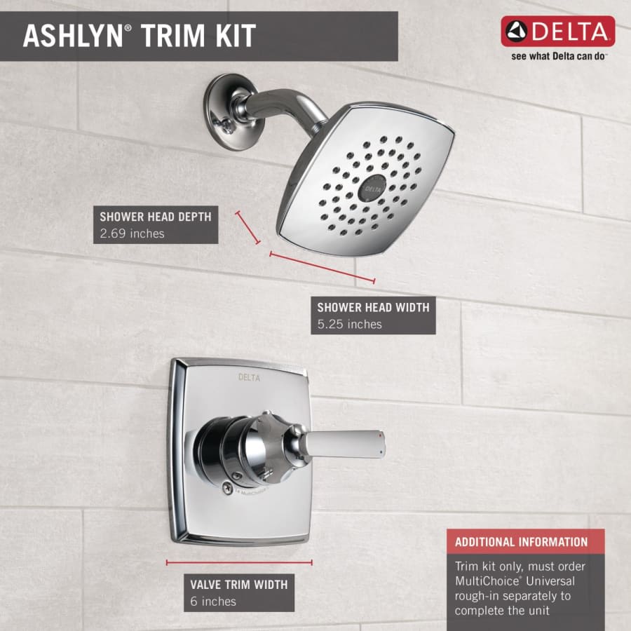 Ashlyn Monitor 14 Series Single Function Pressure Balanced Shower Only - Less Rough-In Valve