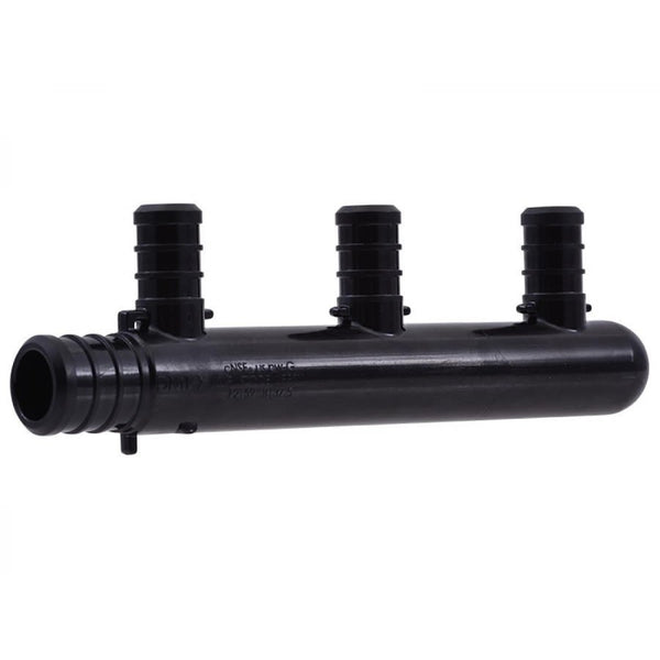 3-Port Manifold, 3/4 x 1/2 in, Expansion PEX, Poly