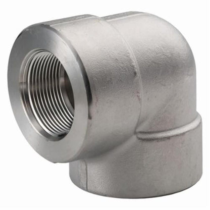 90 deg Elbow, 1-1/4 in, FNPT, 304/304L Stainless Steel, 3000 lb