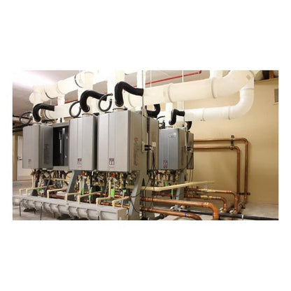 Back-to-Back Tankless Rack, Freestanding, 4 Units, Indoor, 796 Kbtu/hr, Natural Gas