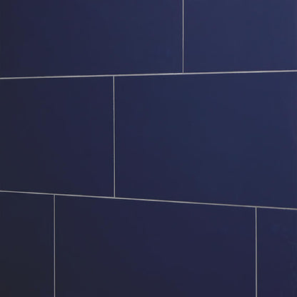 Color Wheel Linear Navy Rectangle 6X18 Glossy