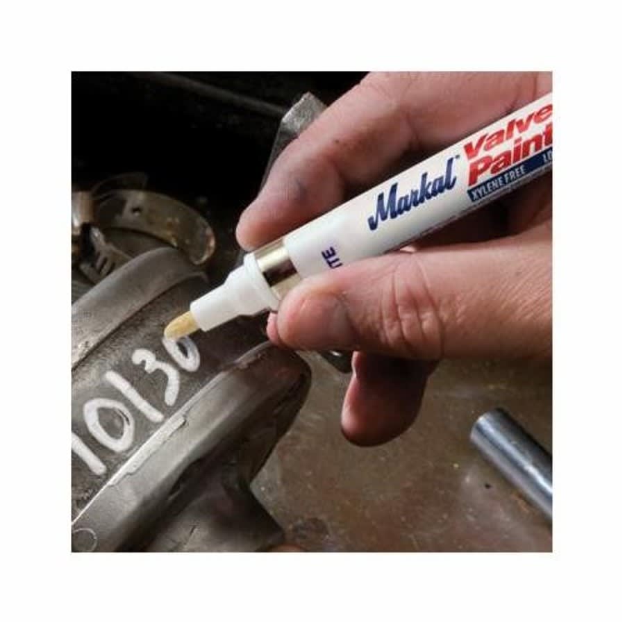 Valve Action® Marker, Medium Bullet Tip, White