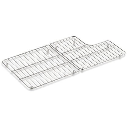 Whitehaven Stainless Steel Right and Left Bottom Sink Racks with Hole for Drain