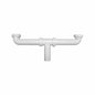Continuous Waste, Center Outlet, 1-1/2 in, Polypropylene, Black