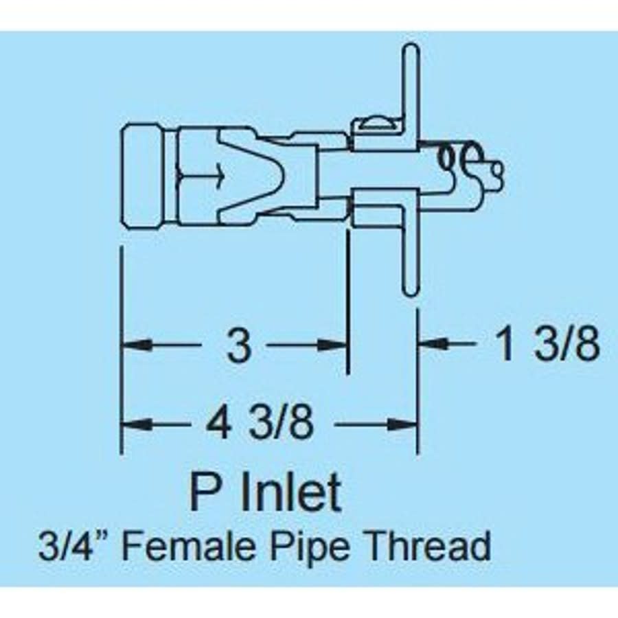 Wall Hydrant, 3/4 in Inlet, FNPT, Polished Chrome