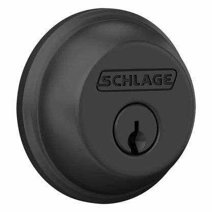 B60 Series Matte Black Single Cylinder Deadbolt Certified Highest for Security and Durability