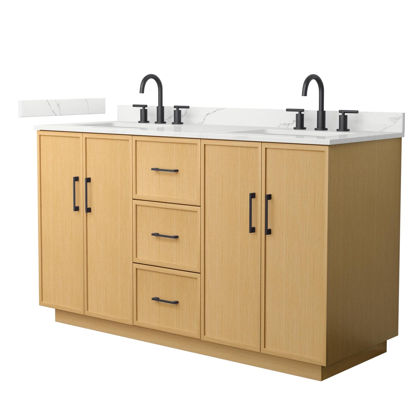 Elan Double Bathroom Vanity with Toe Kick - 60W x 35H x 22D