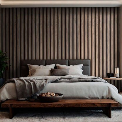 ACOUSTIC WOOD SLAT PANEL TAWNY