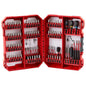 SHOCKWAVE 80-Piece Bit Set, P1, P2,PR1, P3, SQ1, SQ4, SQ3, T15, T20, T25, T27, T30, SL#8, SL#10, 1/8 in, 9/64 in, 5/32 in, 3/16 in, SQ2, 3.5 in, 1-7/8 in, 1/4 in, 5/16, 3/8 in, 1/4 in Point Hex Point, 1/4 in, Alloy Steel
