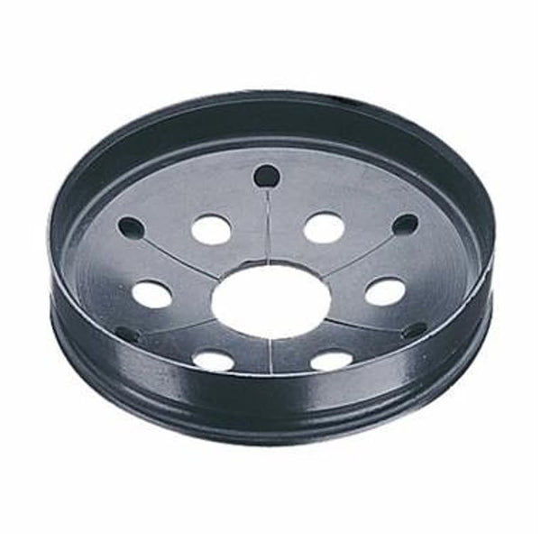Removable Sound Baffle, 4 in Dia, Rubber, Black