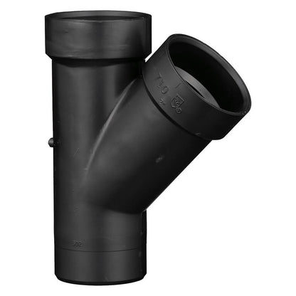 DWV Street Wye, 2 in, Spigot x Hub, ABS