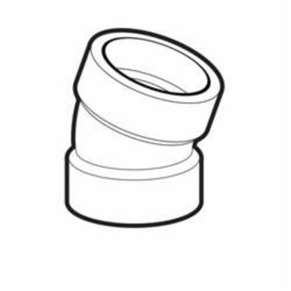 DWV 22.5 deg Elbow, 3 in, Hub, ABS