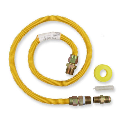 4 ft. Thermal Excess Flow Valve Gas Range Connector Kit