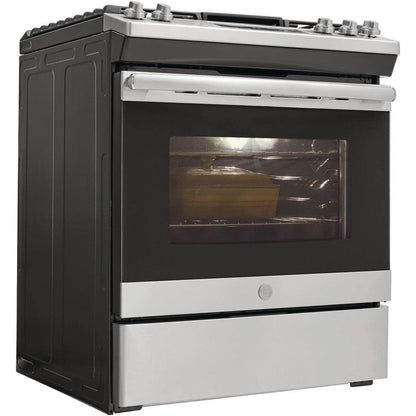 Ge® 30" Slide-In Front Control Gas Range