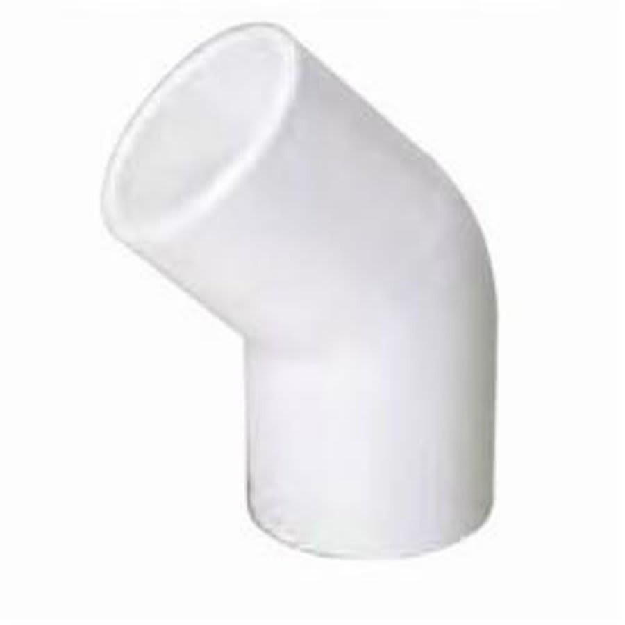 45 deg Elbow, 1/2 in, Socket, SCH 40/STD, PVC