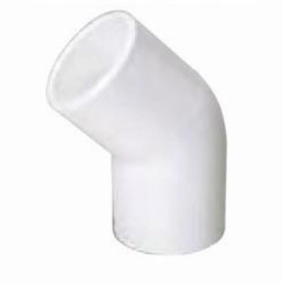 45 deg Elbow, 1/2 in, Socket, SCH 40/STD, PVC