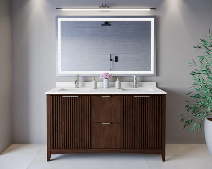 Palmilla Double Bathroom Vanity - 60W x 35H x 22D