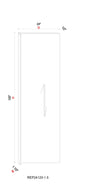 Refrigerator End Panel- 1- 1/2"W *120"H * 24"D