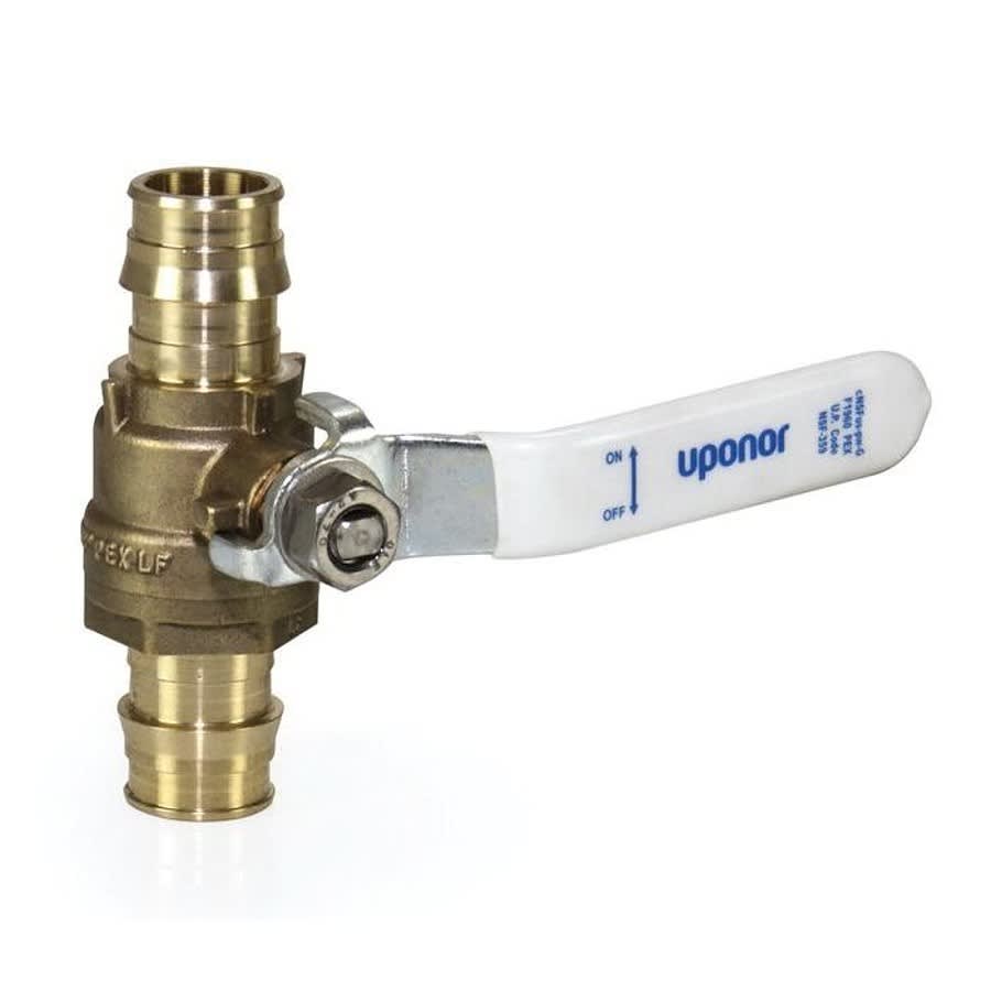 1-Piece Ball Valve, 3/4 in, Expansion PEX, Full Port, Stainless Steel Ball, Brass