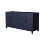 Beckett Double Bathroom Vanity - 65W x 34.25H x 21.5D