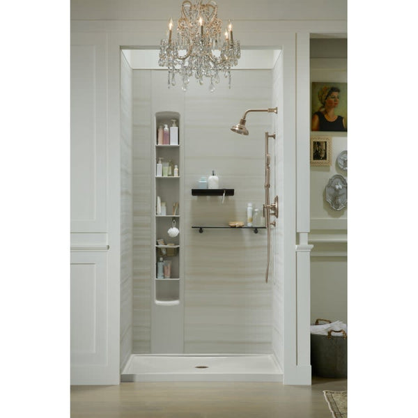 Rely 48" x 34" Shower Base with Single Threshold and Center Drain