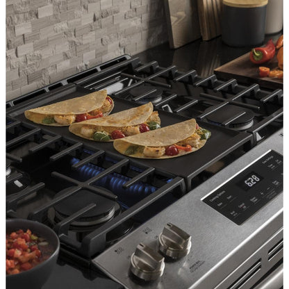 Ge® 30" Slide-In Front Control Gas Range