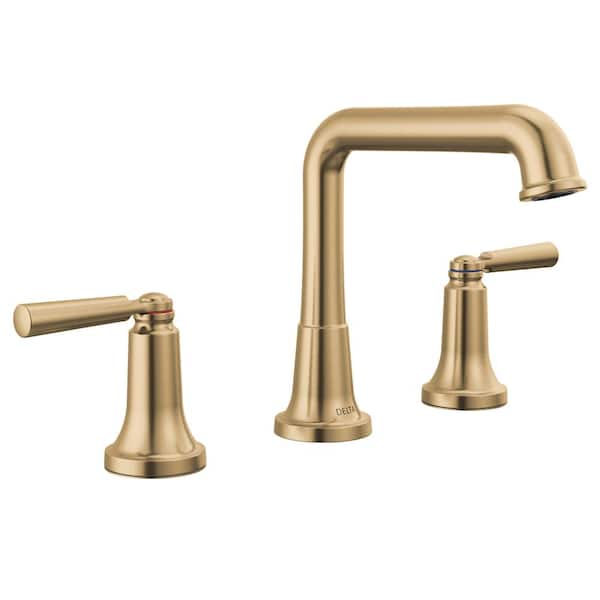 Delta Saylor Gold 8 in. Widespread Double Handle Bathroom Faucet in Champagne Bronze 3536-CZMPU-DST