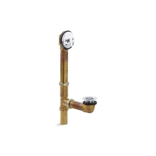 Swiftflo™ Bath Drain Full Kit, Trip Lever, Brass, Polished Chrome