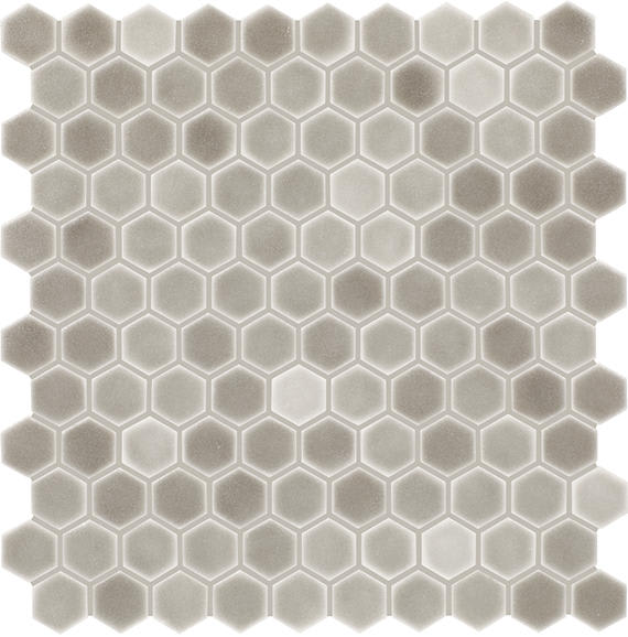 Uptown Glass Matte Frst Moka Hexagon 1X1 Matte