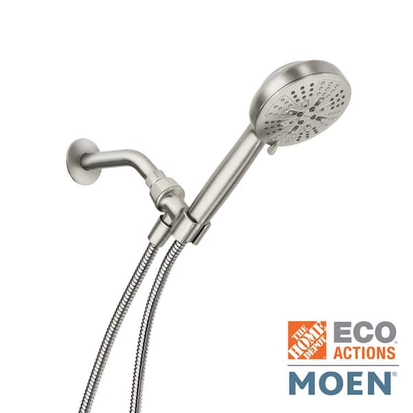 MOEN HydroEnergetix 8-Spray Wall Mount Handheld Shower Head 1.75 GPM in Chrome 200H0